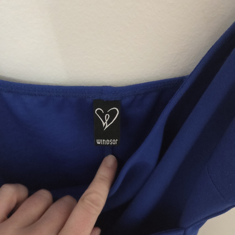 Windsor Cobalt Asymmetrical Dress - Picture 5 of 7